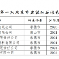 保障建材供應！北京公布2024年第一批建筑砂石綠色基地名單